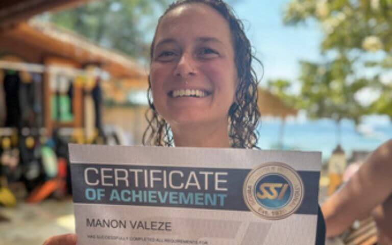 Manon, SSI Instructor graduate at 3W Div